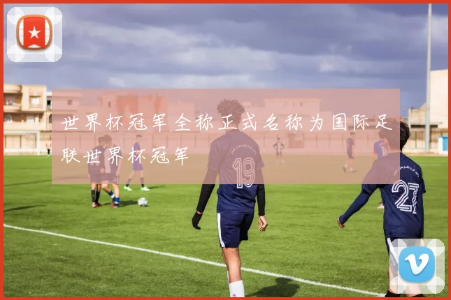 世界杯冠军全称正式名称为国际足联世界杯冠军